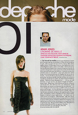 styliste knitwear designer mode fashion maille dress Robe femme womenswear adam jones paris publication press magazine depeche
