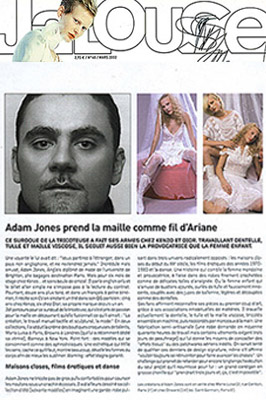 styliste knitwear designer mode fashion maille dress Robe femme womenswear adam jones paris publication press magazine jalouse